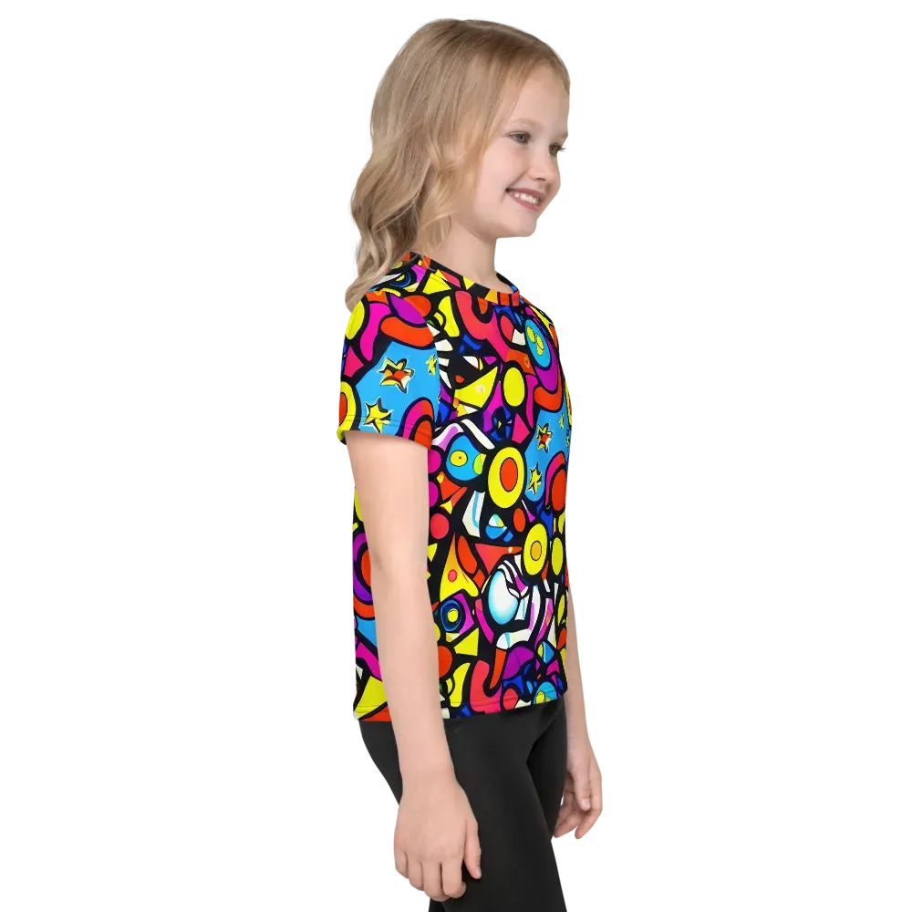 Eclectic Fantasy on Kids Crew Neck T-Shirt — Right