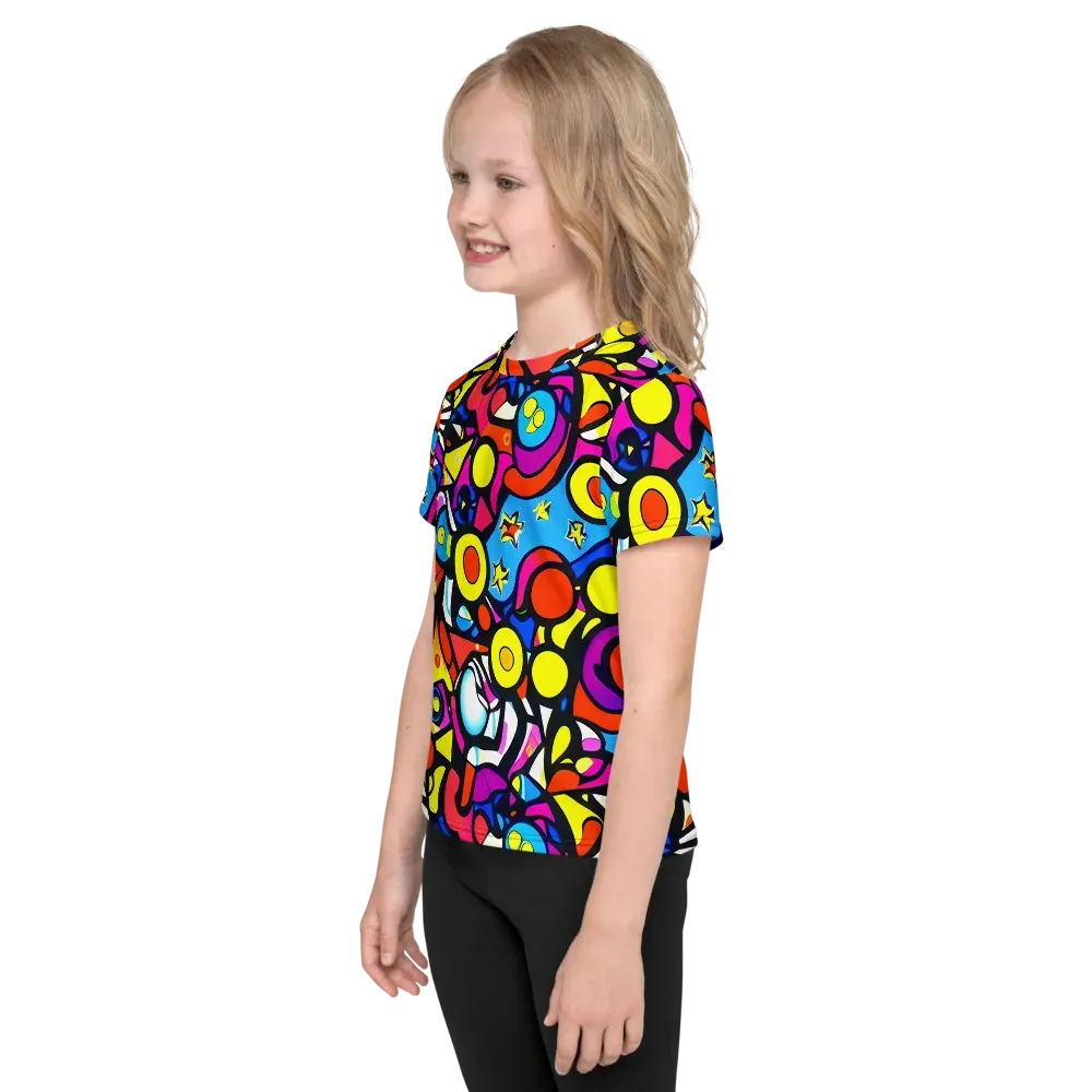 Eclectic Fantasy on Kids Crew Neck T-Shirt — Left