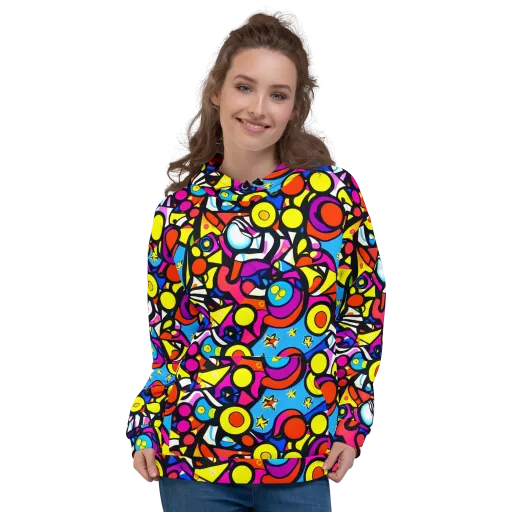 Eclectic Fantasy on a Hoodie