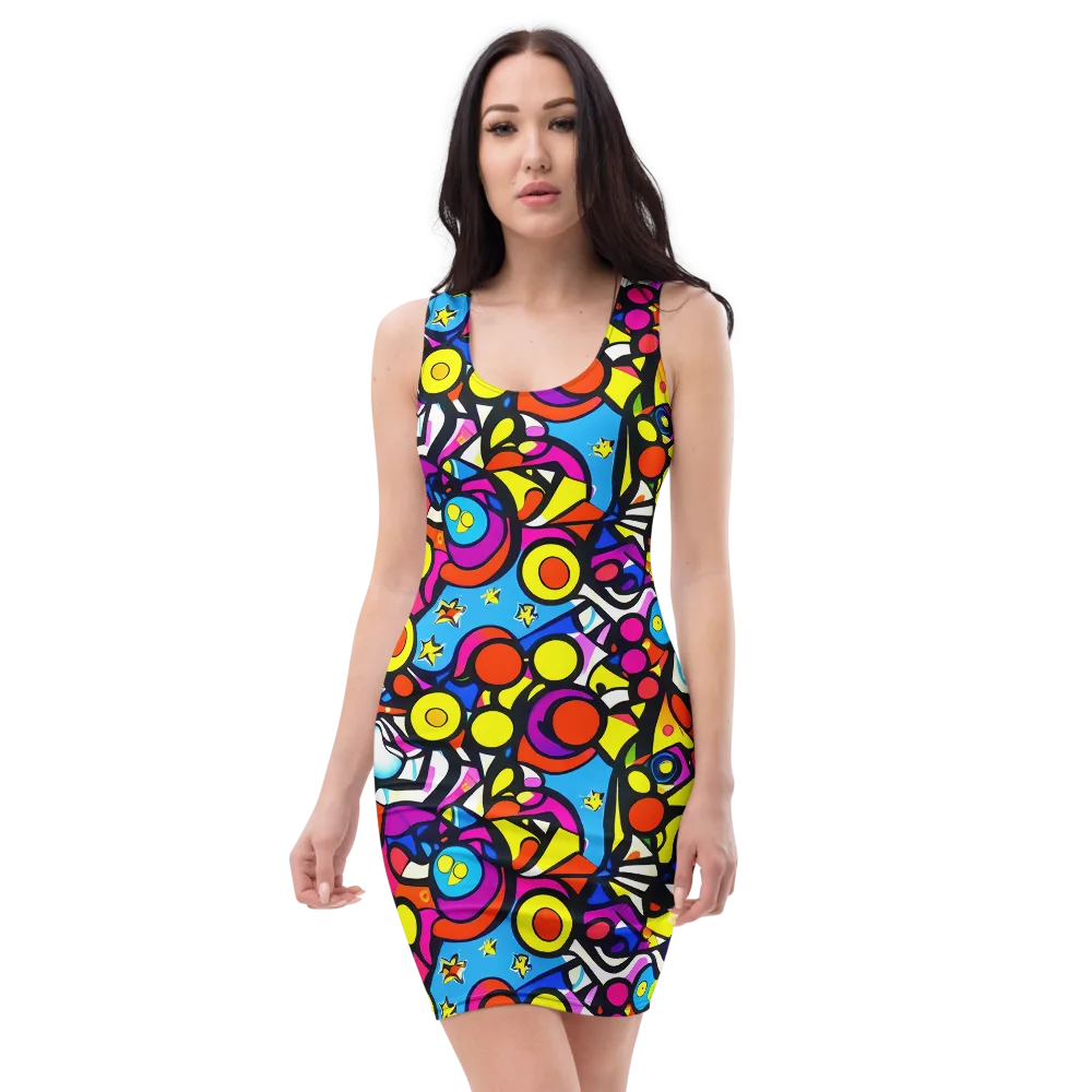 Eclectic Fantasy on Bodycon Dress — Front