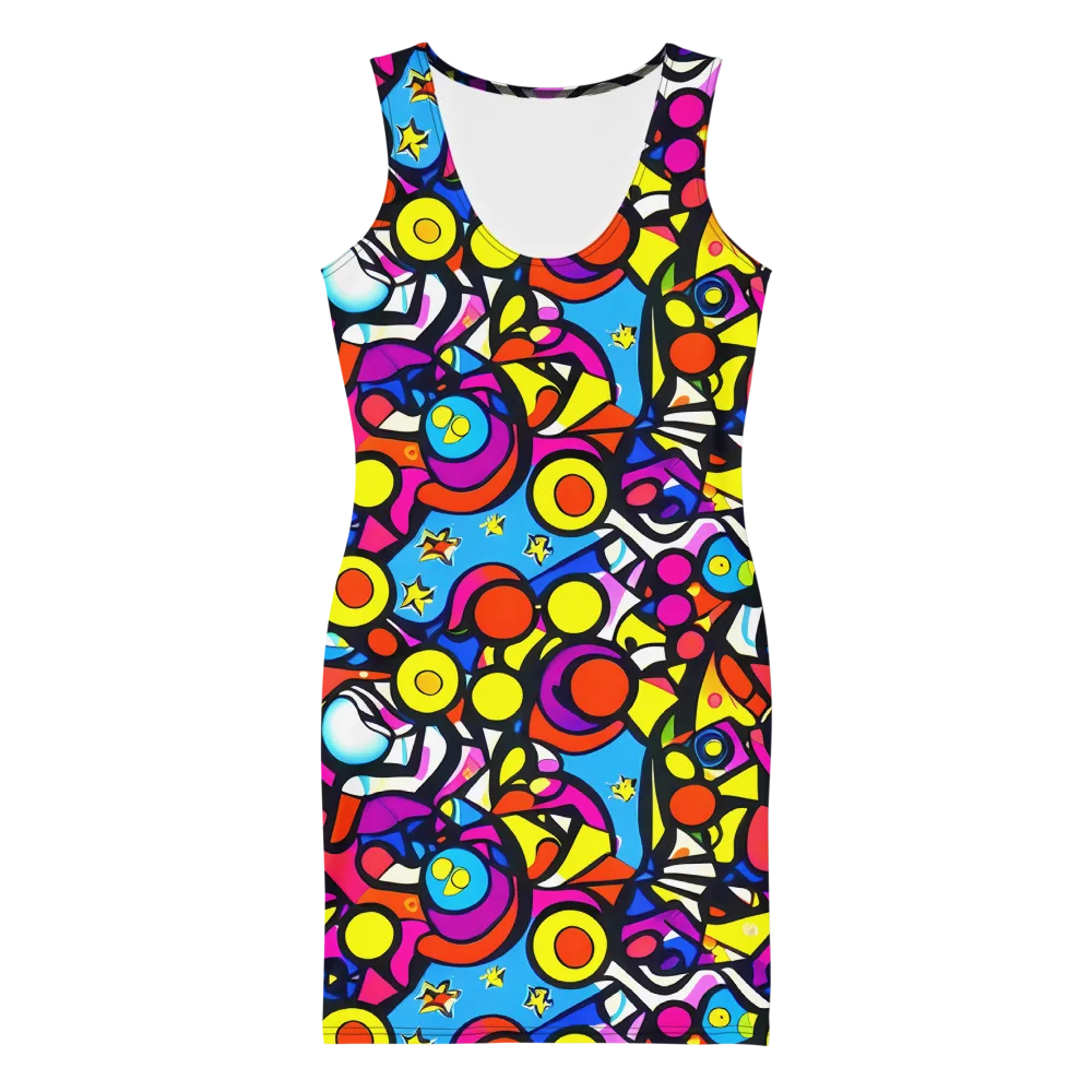 Eclectic Fantasy on Bodycon Dress — Front