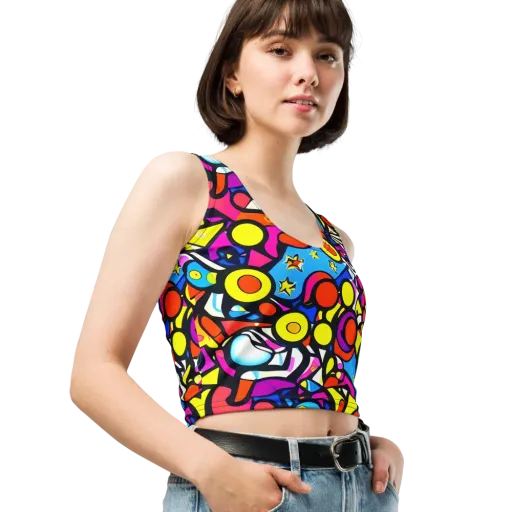 Eclectic Fantasy on a Crop Top