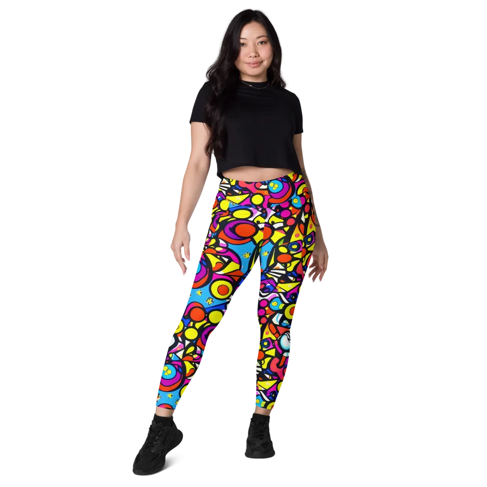 Eclectic Fantasy on Leggings with Pockets — Front