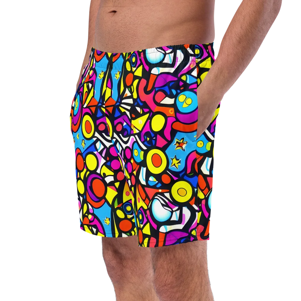 Eclectic Fantasy on Swim Trunks — Left Front