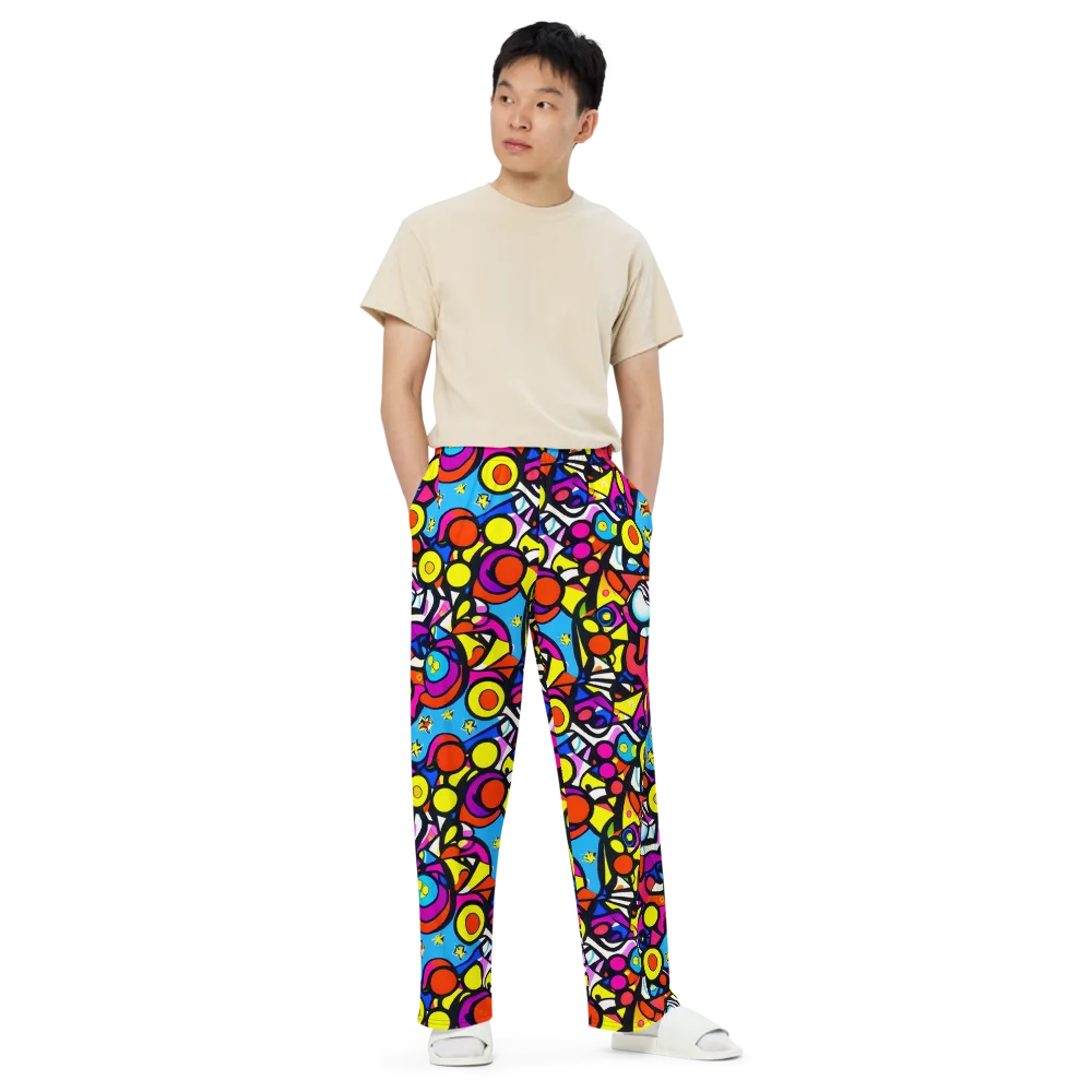 Eclectic Fantasy on Wide-Leg Pants — Front