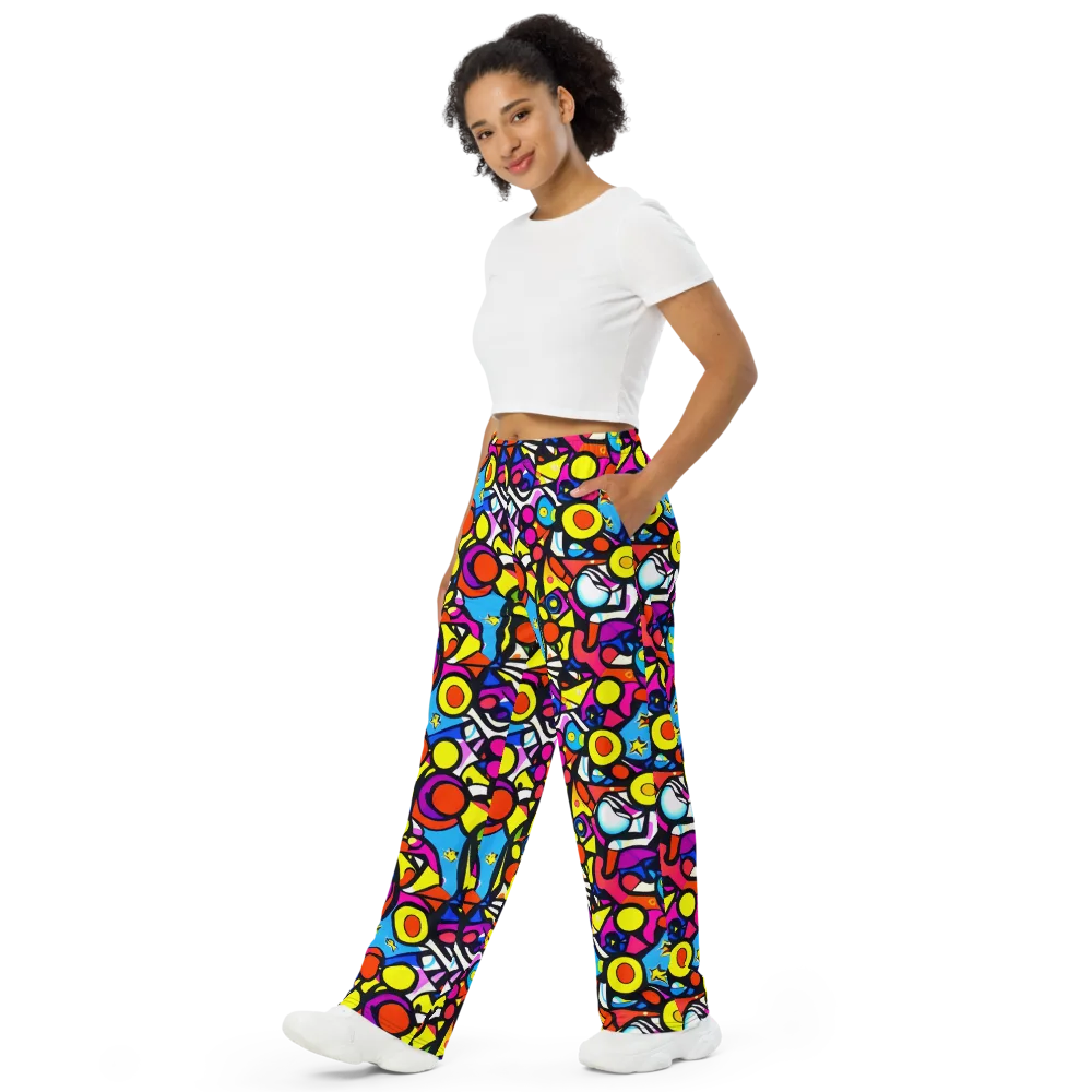 Eclectic Fantasy on Wide-Leg Pants — Left Front