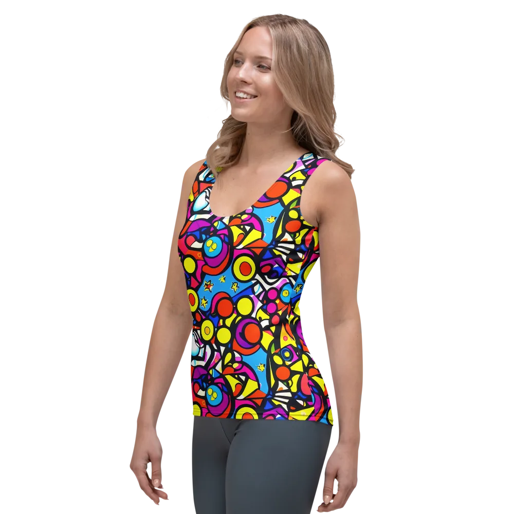 Eclectic Fantasy on Women's Tank Top — Left Front