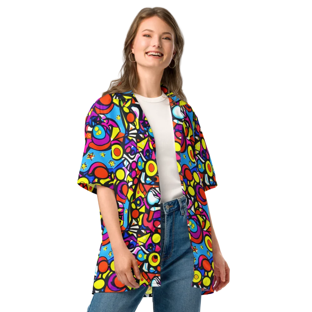 Eclectic Fantasy on Button Shirt — Front