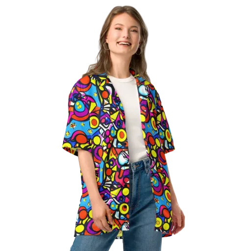 Eclectic Fantasy on a Button Shirt