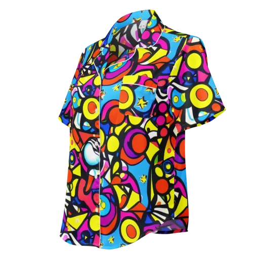 Eclectic Fantasy on a Women's Short Sleeve Pajama Top