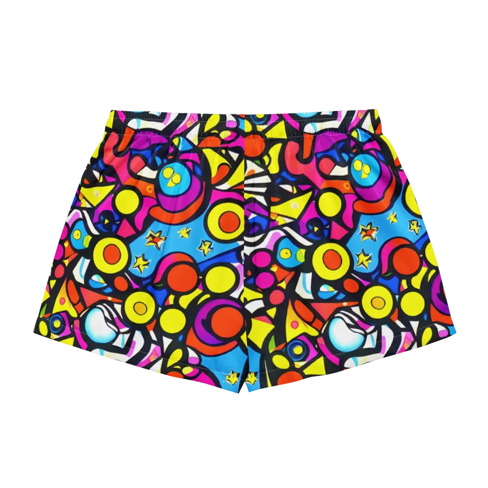 Eclectic Fantasy on Women's Pajama Shorts — Back