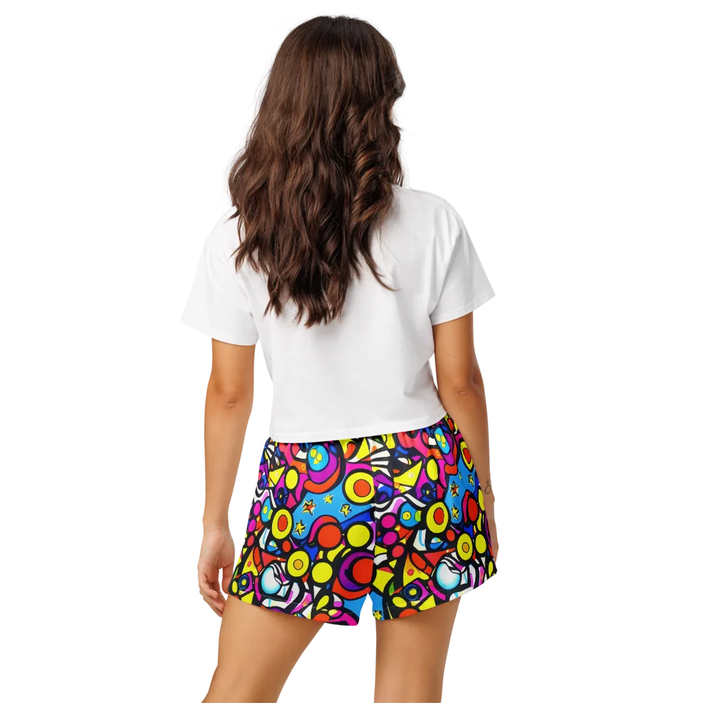 Eclectic Fantasy on Women's Pajama Shorts — Back