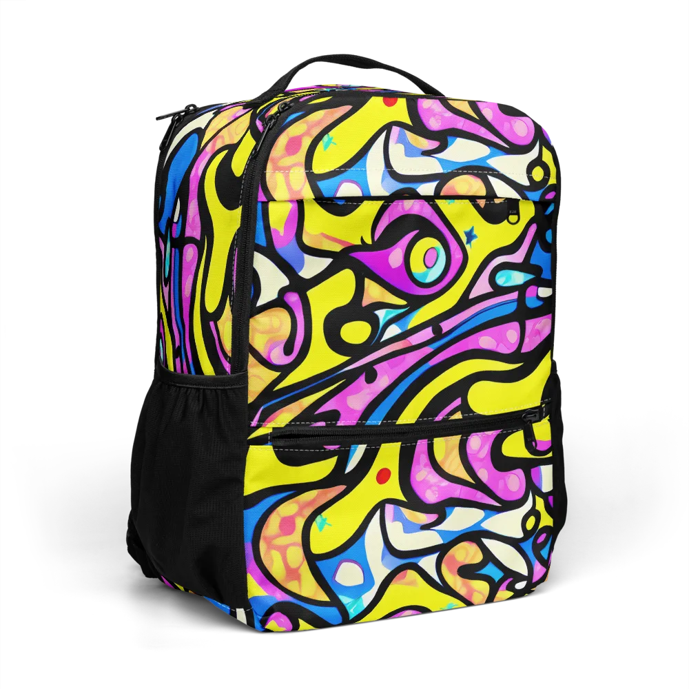 Britto's Odyssey on Utility Backpack — Right Front
