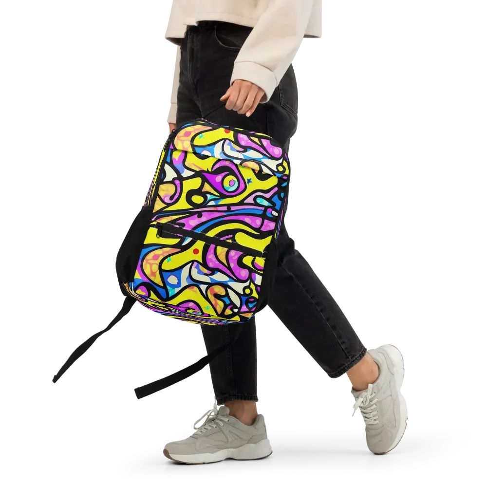 Britto's Odyssey on Utility Backpack — Front