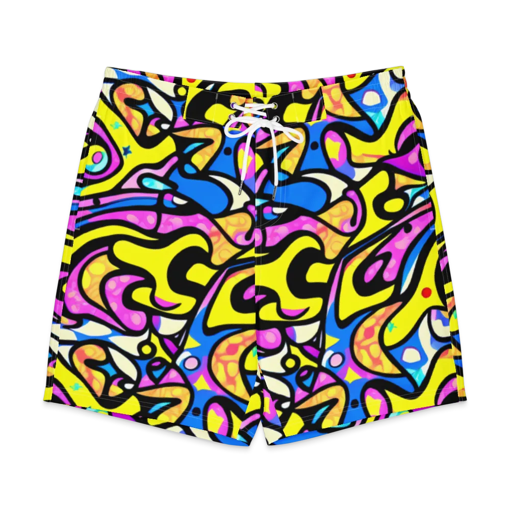 Britto's Odyssey on Men's Board Shorts — Front