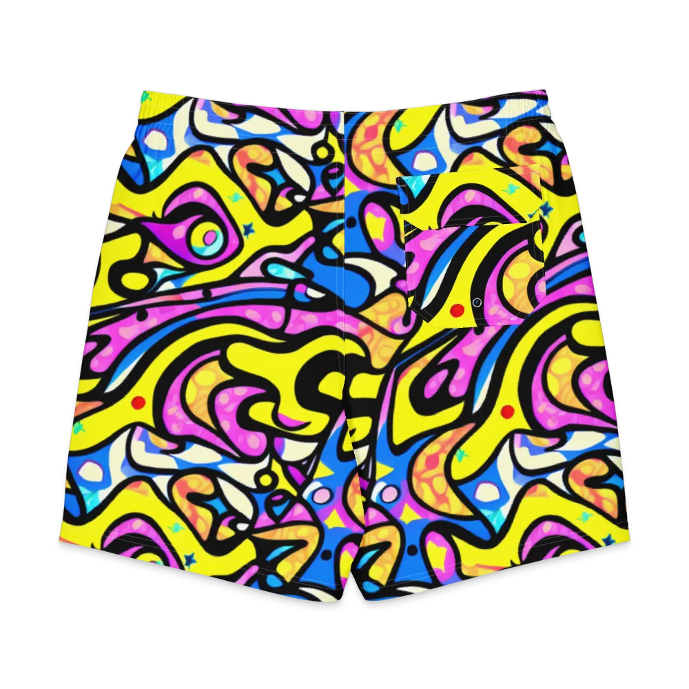 Britto's Odyssey on Men's Board Shorts — Back