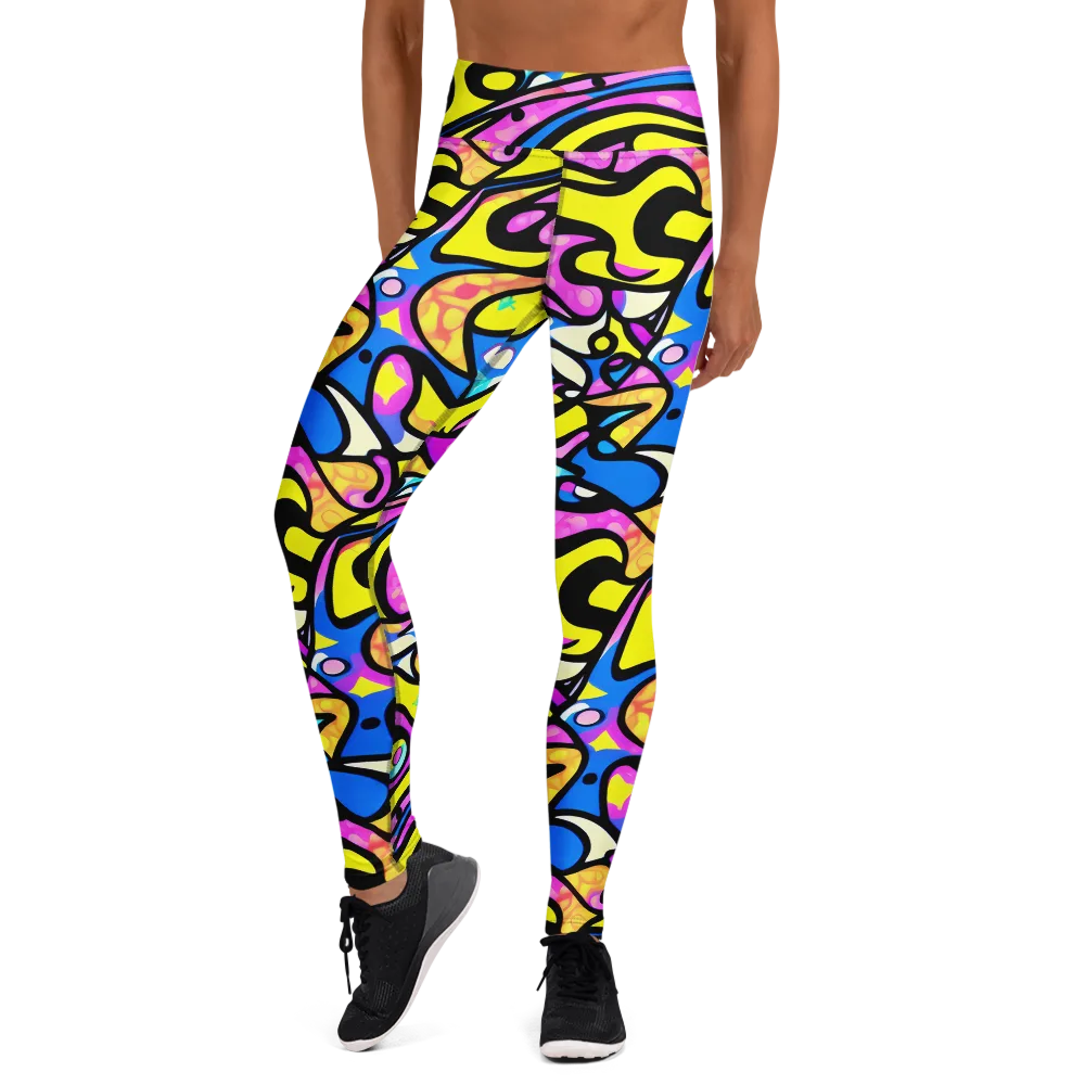Britto's Odyssey on Yoga Leggings — Front