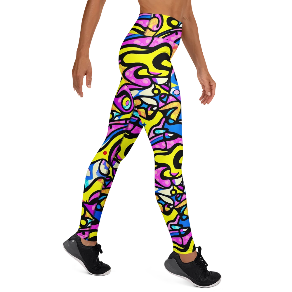 Britto's Odyssey on Yoga Leggings — Right
