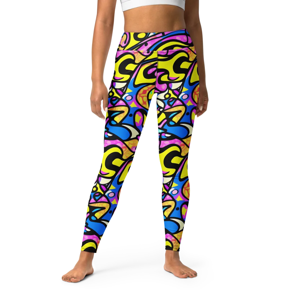 Britto's Odyssey on Yoga Leggings — Front