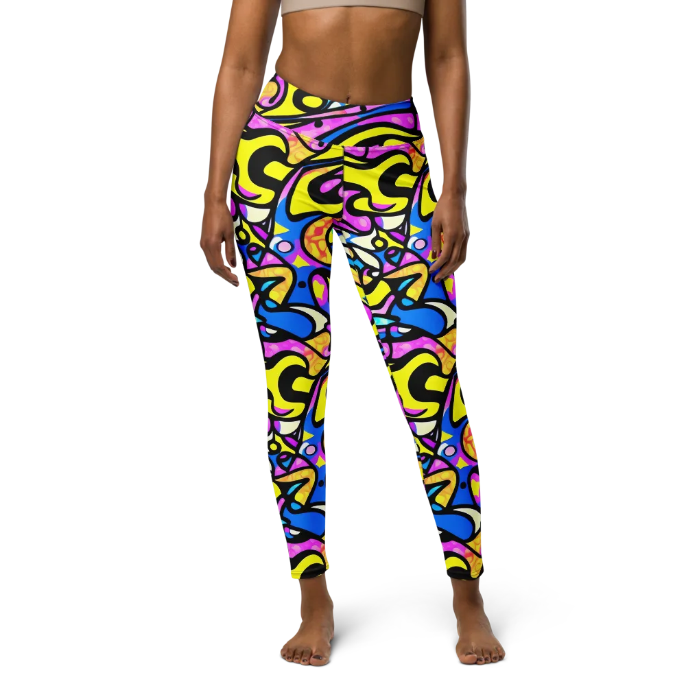 Britto's Odyssey on Yoga Leggings — Front