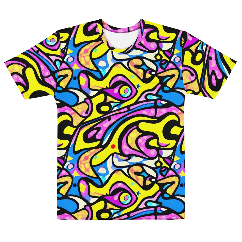 Britto's Odyssey on Men's Cotton Crew Neck T-Shirt — Front