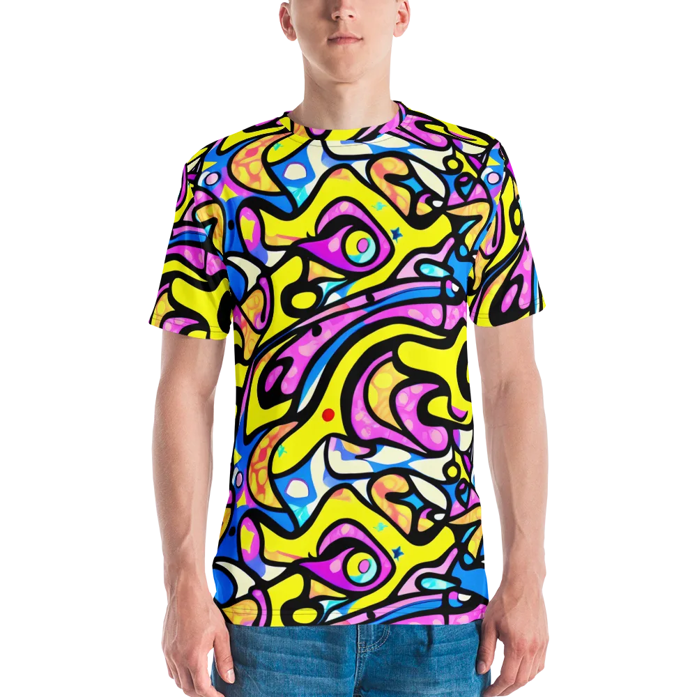 Britto's Odyssey on Men's Crew Neck T-Shirt — Front
