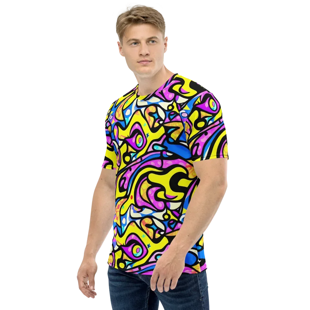 Britto's Odyssey on Men's Crew Neck T-Shirt — Left