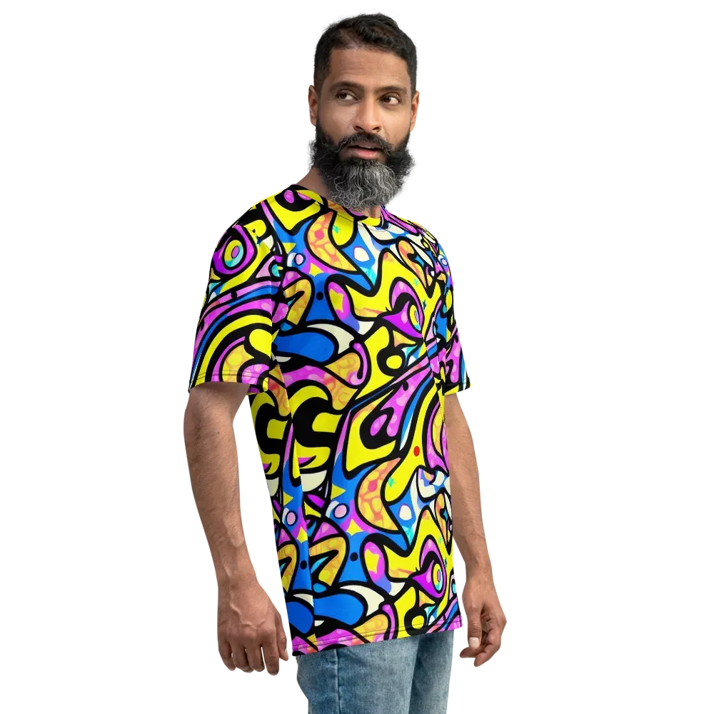 Britto's Odyssey on Men's Crew Neck T-Shirt — Right