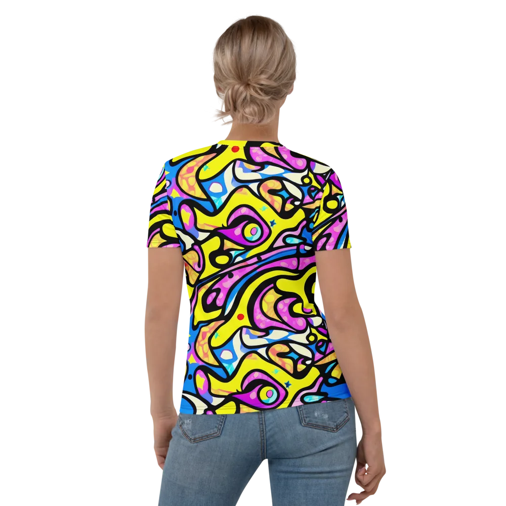 Britto's Odyssey on Women's Crew Neck T-Shirt — Back