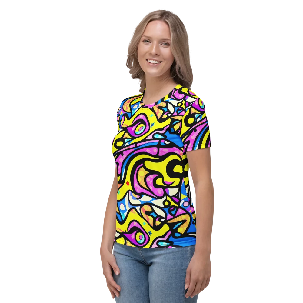 Britto's Odyssey on Women's Crew Neck T-Shirt — Left