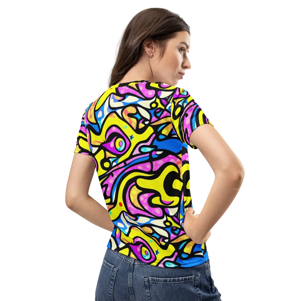 Britto's Odyssey on Women's Crew Neck T-Shirt — Back