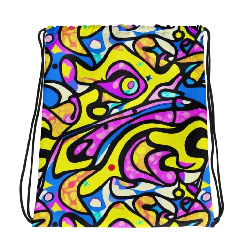 Britto's Odyssey on a Drawstring Bag