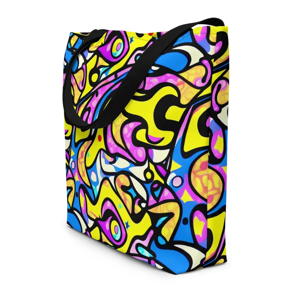 Britto's Odyssey on Large Tote Bag W/ Pocket — Front
