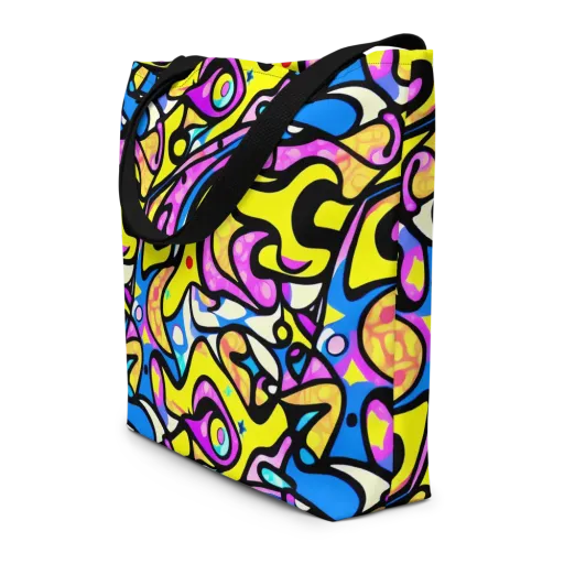 Britto's Odyssey on a Large Tote Bag W/ Pocket