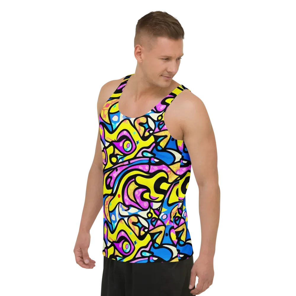 Britto's Odyssey on Men's Tank Top — Left Front