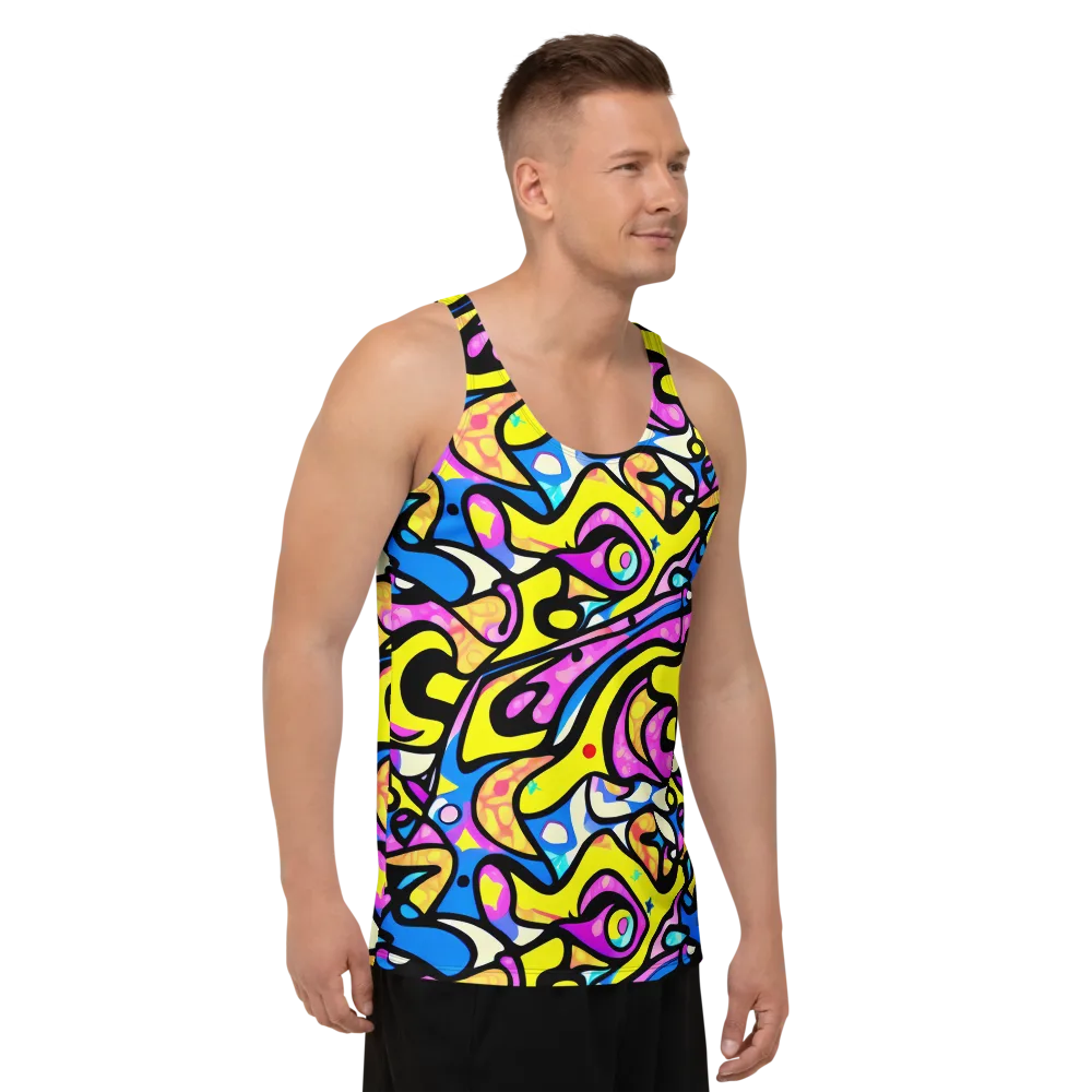 Britto's Odyssey on Men's Tank Top — Right Front