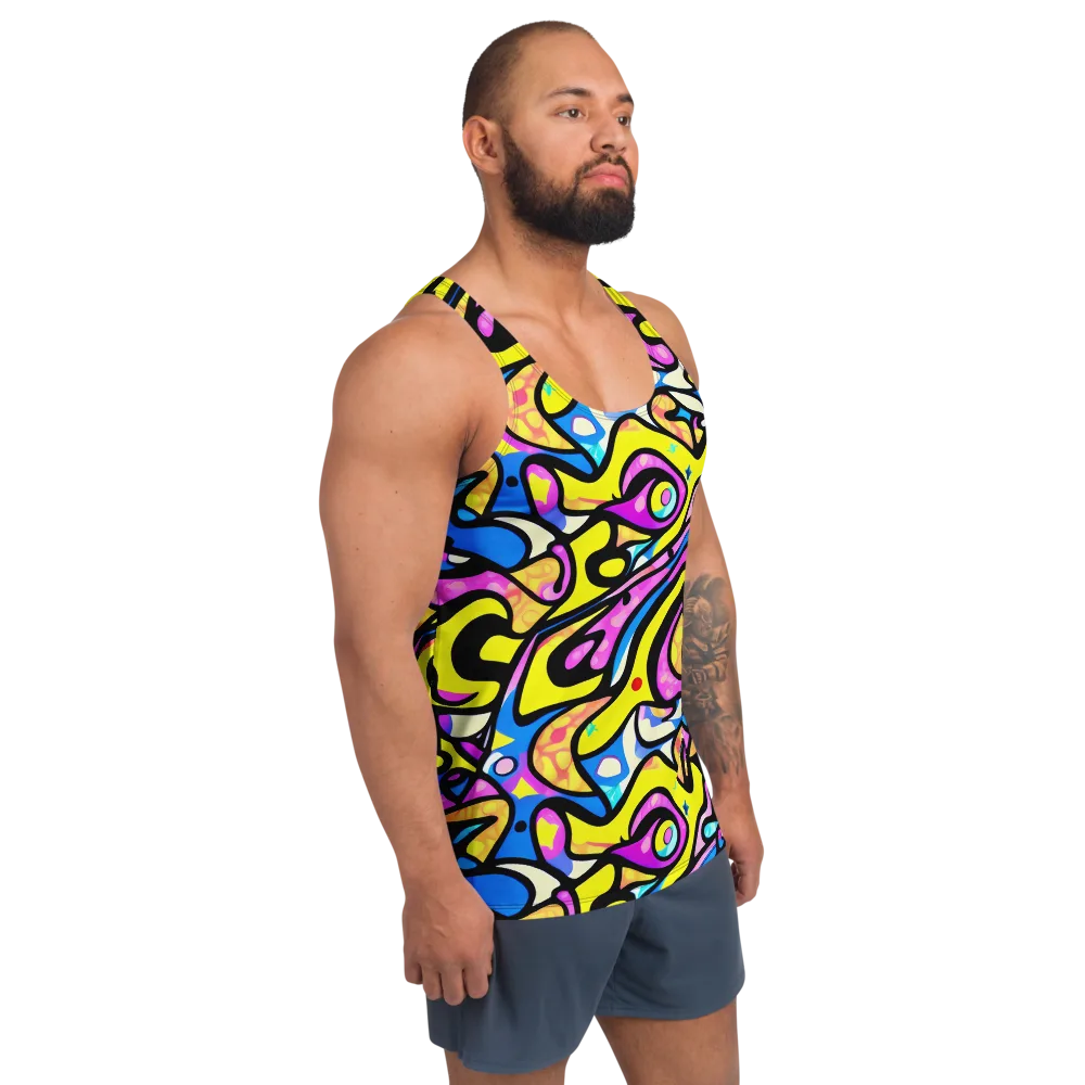 Britto's Odyssey on Men's Tank Top — Right Front