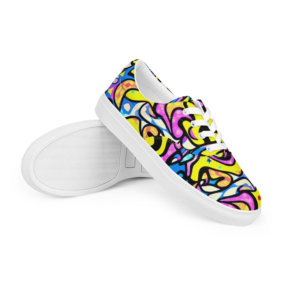 Britto's Odyssey on Men's Lace-Up Canvas Shoes — Right Front