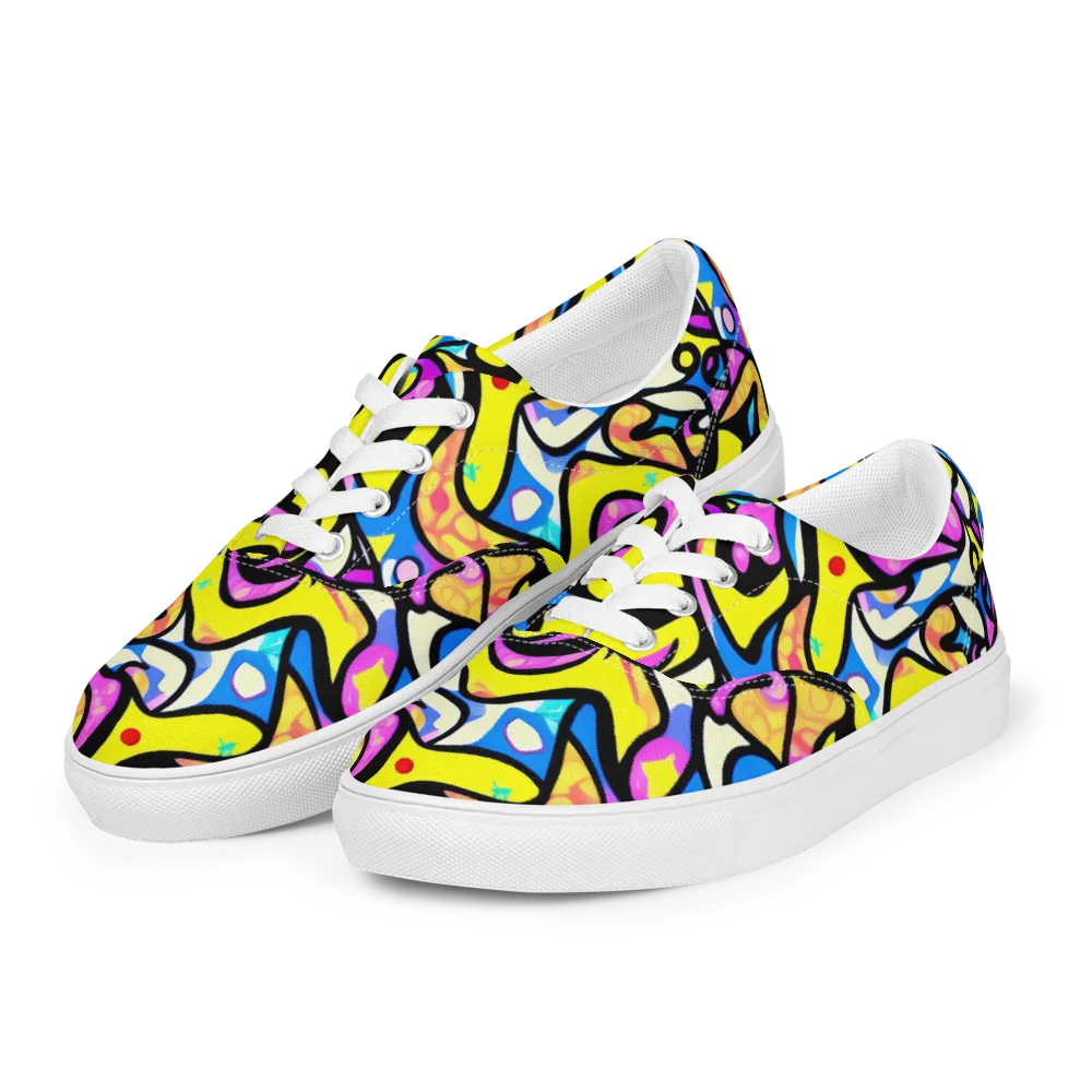 Britto's Odyssey on Men's Lace-Up Canvas Shoes — Left Front