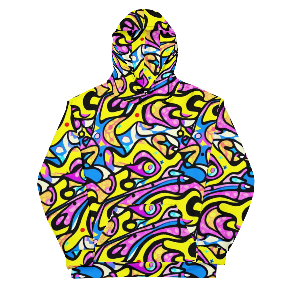Britto's Odyssey on Cotton Hoodie — Front