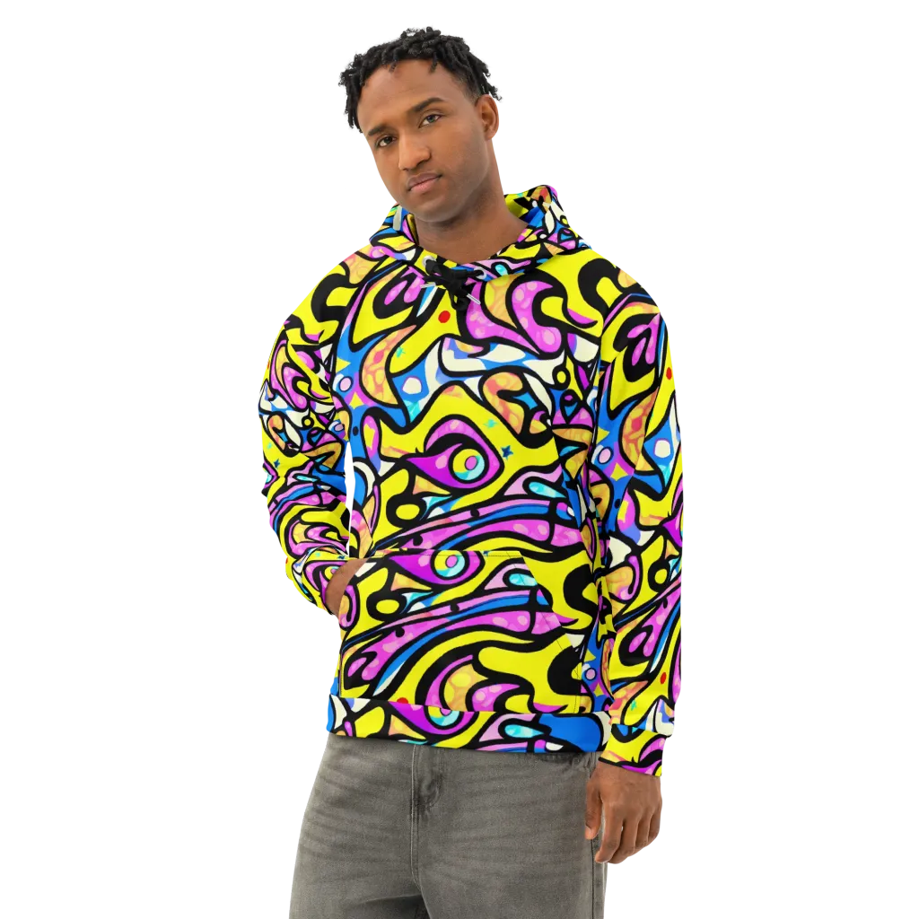 Britto's Odyssey on Cotton Hoodie — Left Front