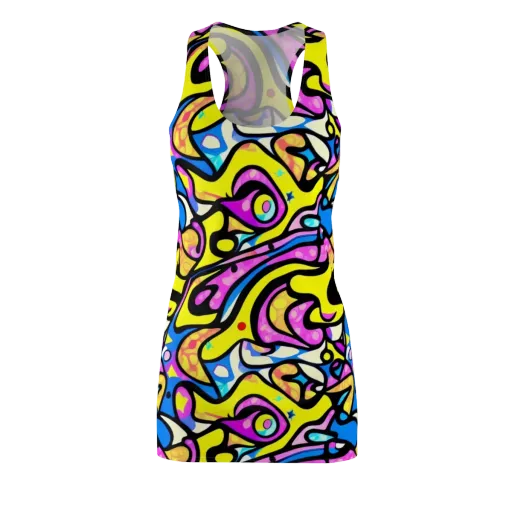 Britto's Odyssey on a Racerback Dress
