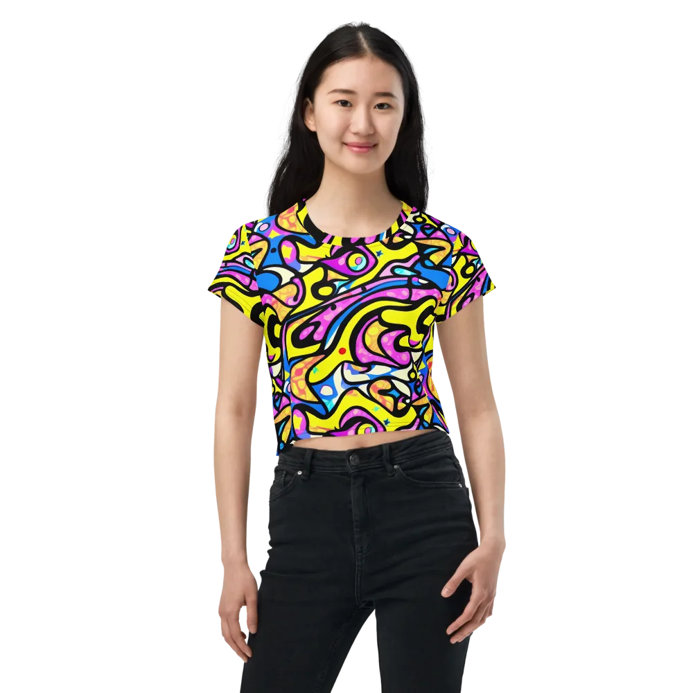 Britto's Odyssey on Crop Tee — Front