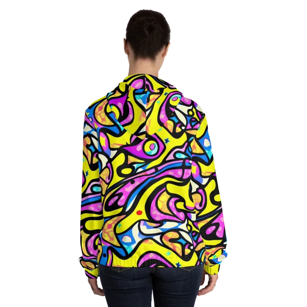 Britto's Odyssey on Women's Full-Zip Hoodie — Back On Person