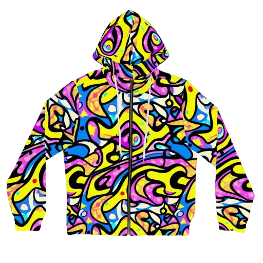 Britto's Odyssey on a Women's Full-Zip Hoodie
