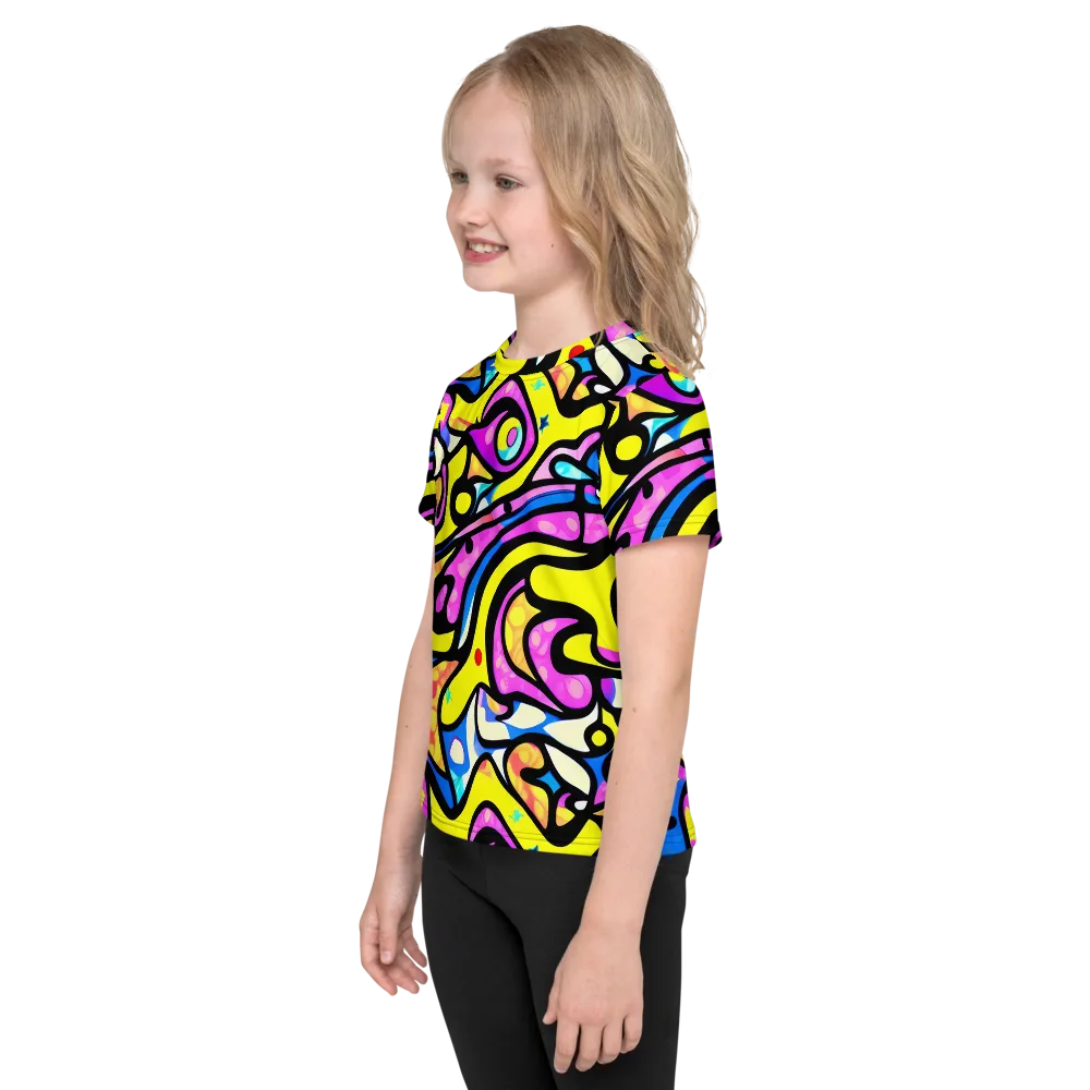 Britto's Odyssey on Kids Crew Neck T-Shirt — Left