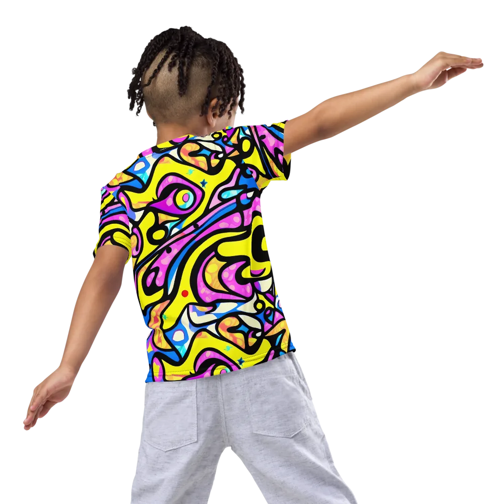 Britto's Odyssey on Kids Crew Neck T-Shirt — Back