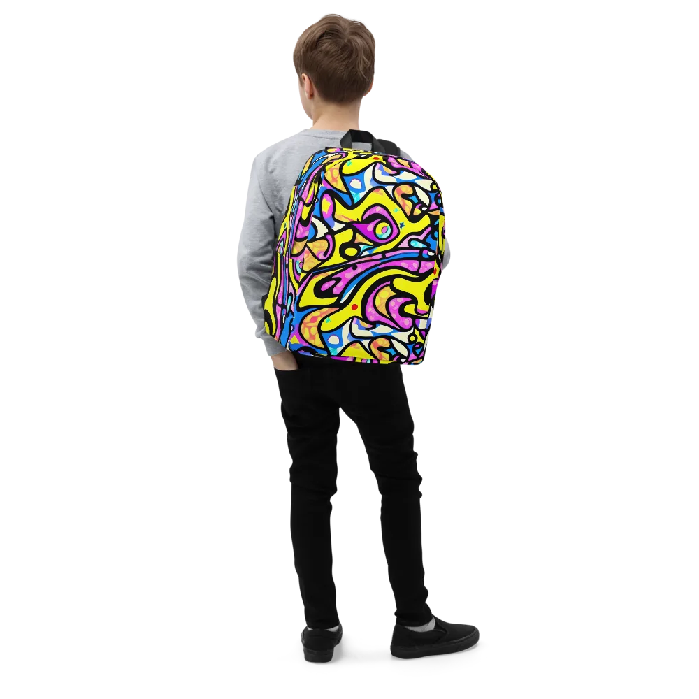 Britto's Odyssey on Minimalist Backpack — Right Front