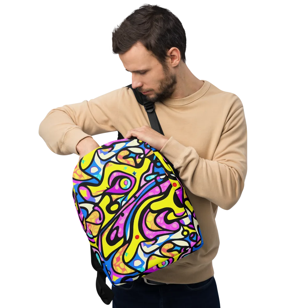 Britto's Odyssey on Minimalist Backpack — Front