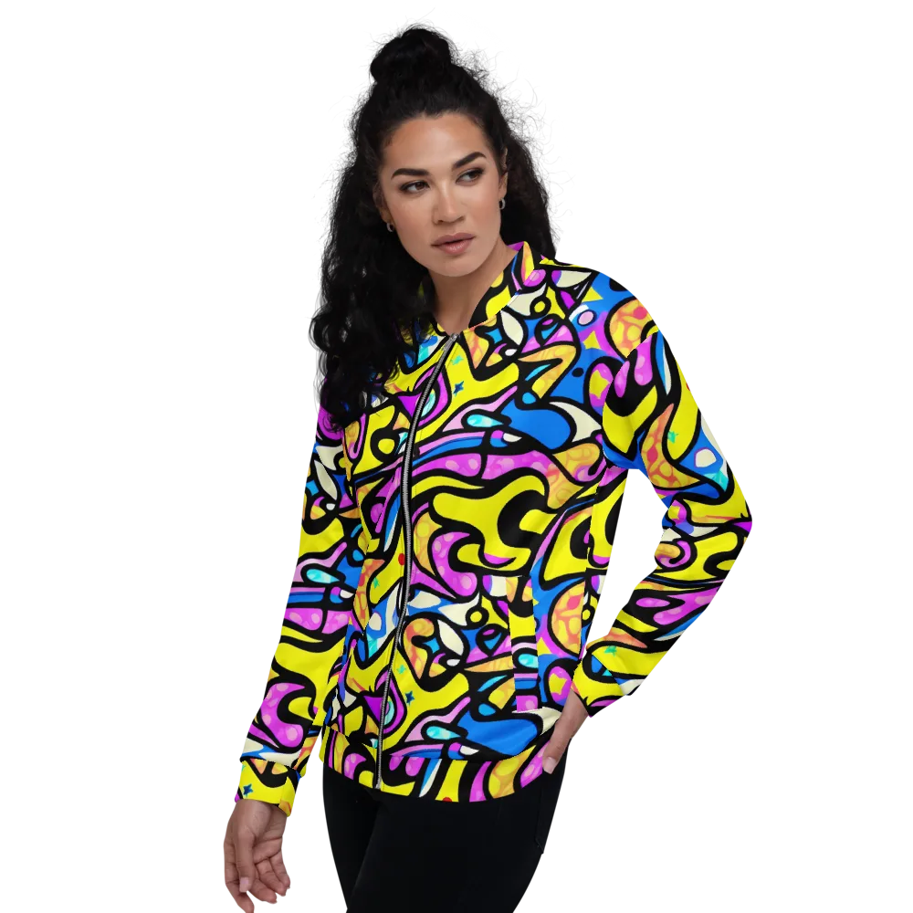 Britto's Odyssey on Bomber Jacket — Left